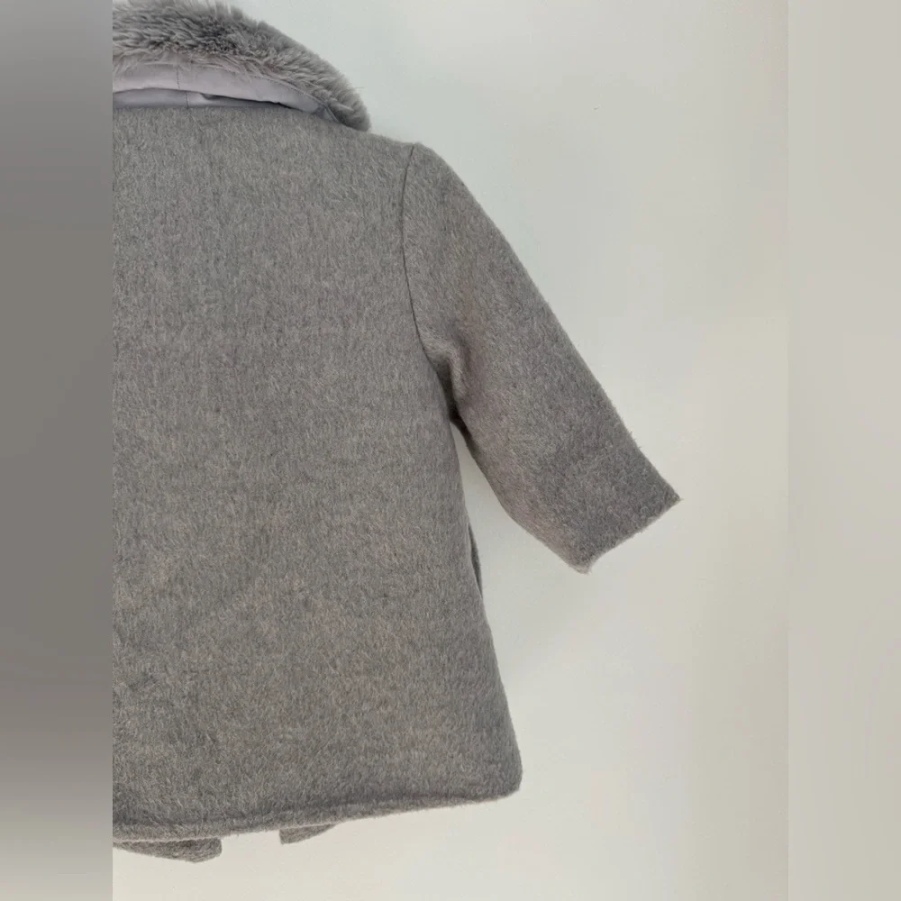 Crazy‎ 8 Girls' Toddler Grey Peacoat, 12-18 mo NEW